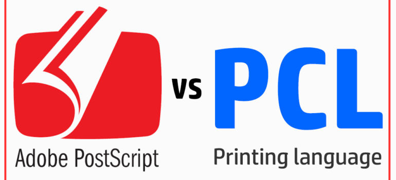 Sự khác biệt giữa trình điều khiển PostScript và PCL